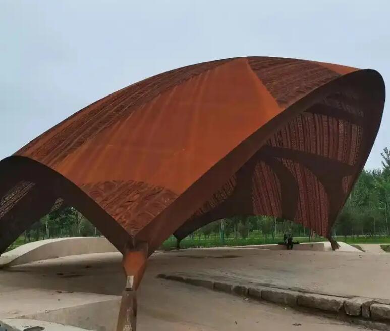 万州耐候钢幕墙案例